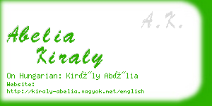 abelia kiraly business card